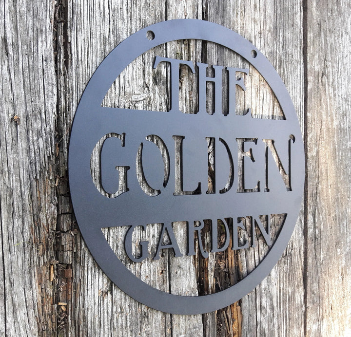 Custom Metal Sign - Garden Sign