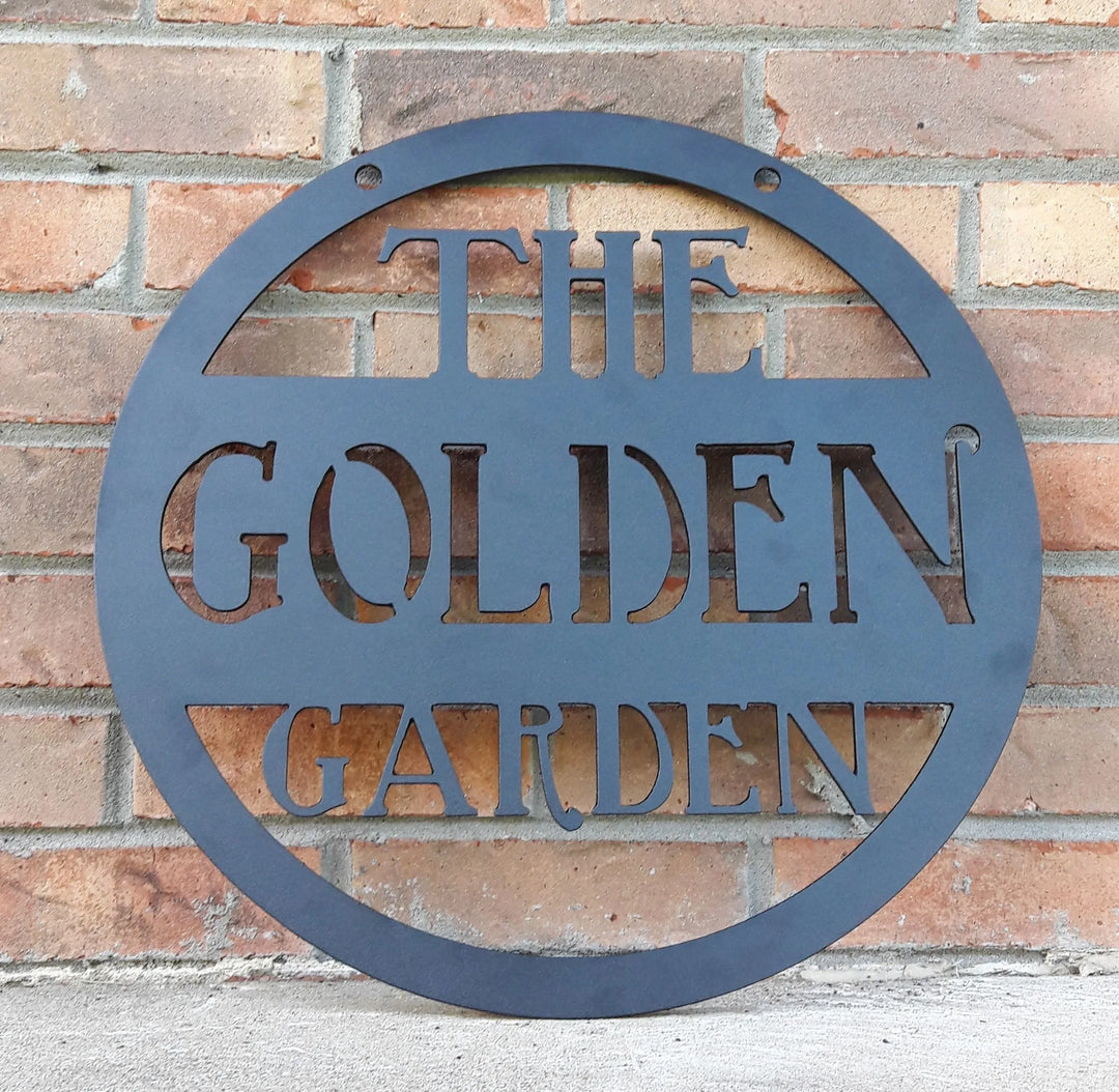 Custom Metal Sign - Garden Sign