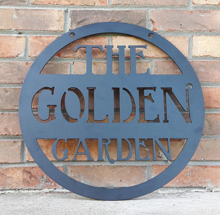 Custom Metal Sign - Garden Sign