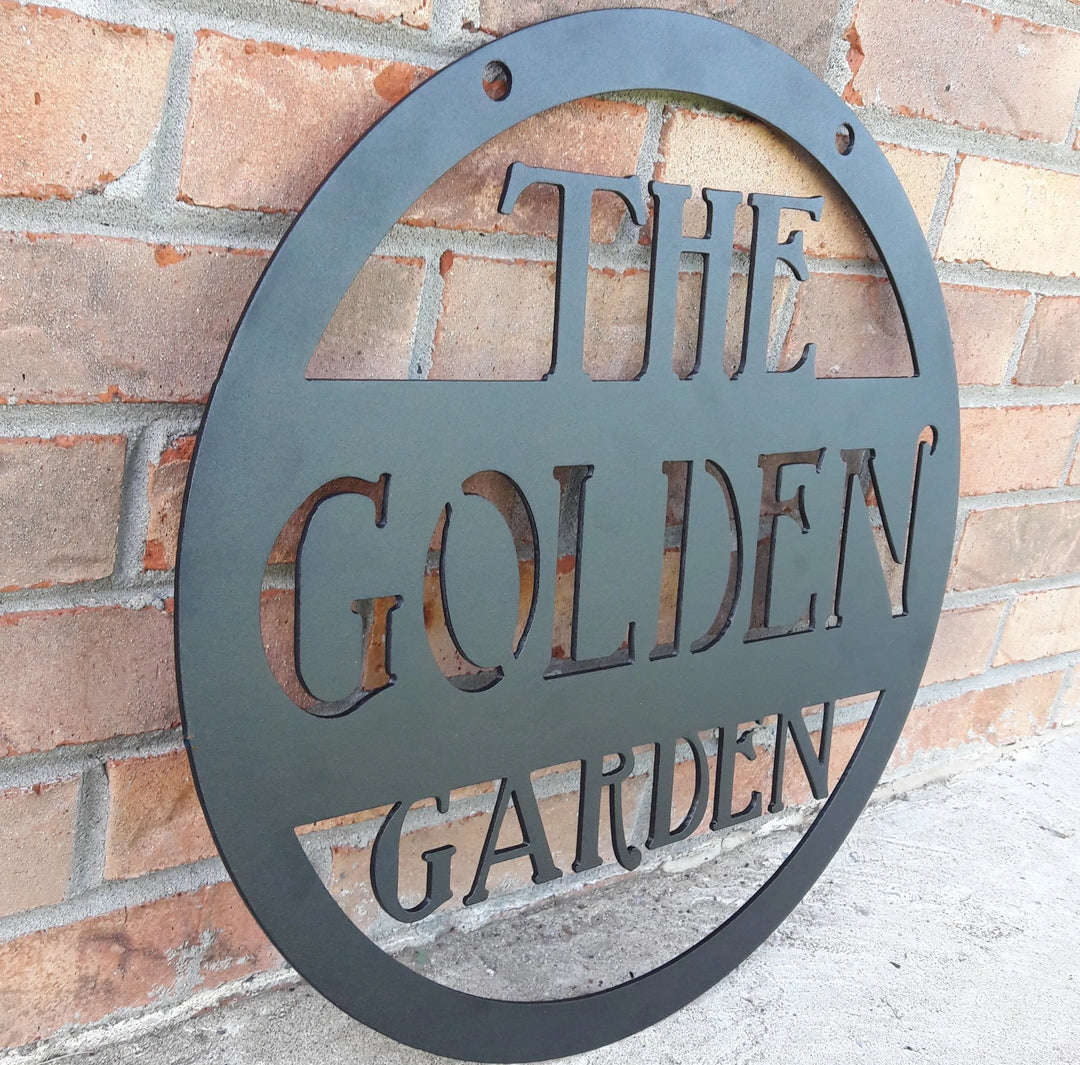 Custom Metal Sign - Garden Sign
