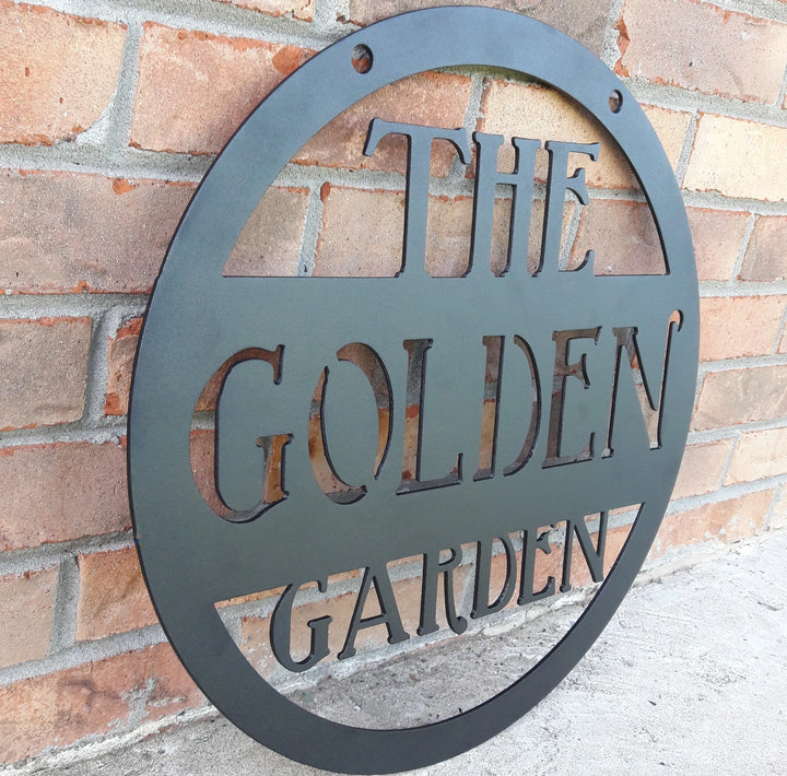 Custom Metal Sign - Garden Sign