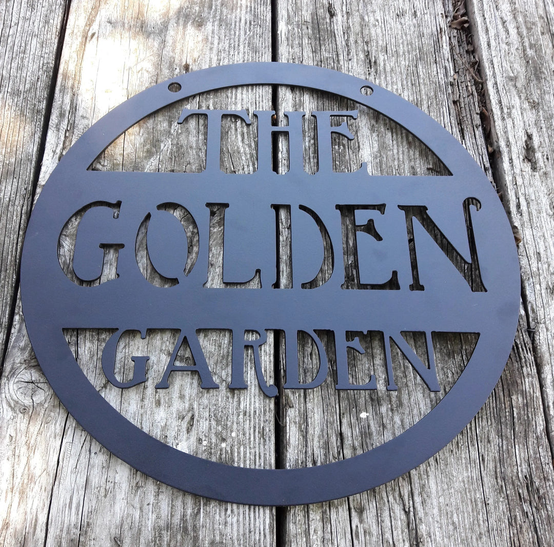 Custom Metal Sign - Garden Sign