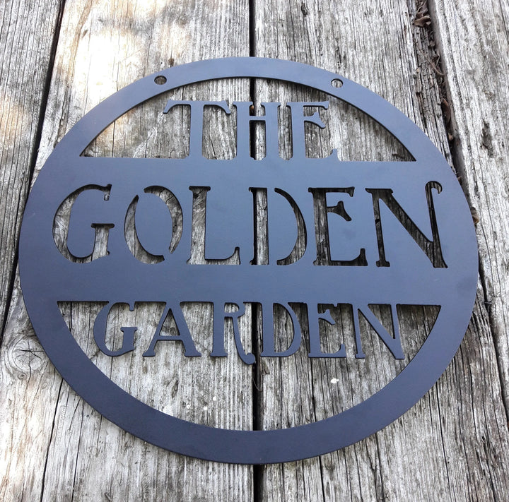 Custom Metal Sign - Garden Sign