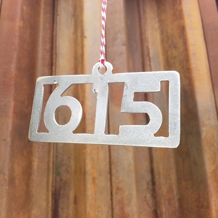 Personalized Area Code Christmas Ornament