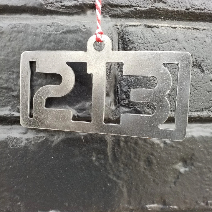 Personalized Area Code Christmas Ornament