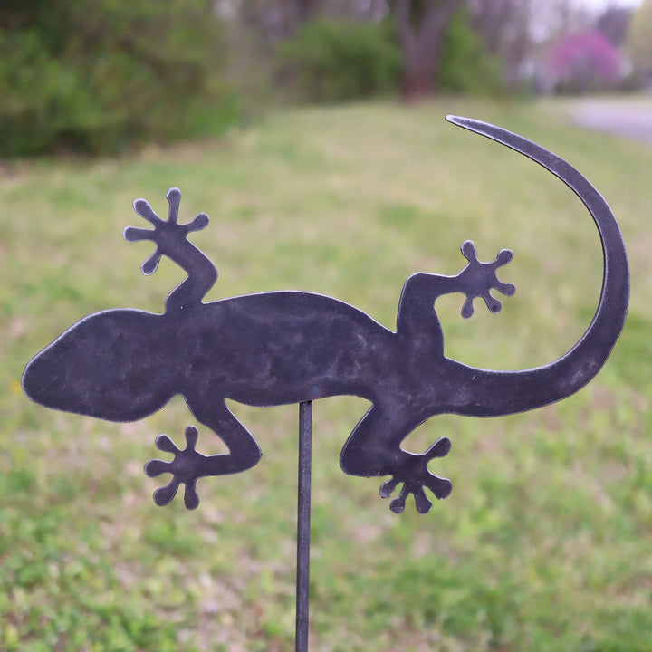 Metal Lizard Garden Stakes