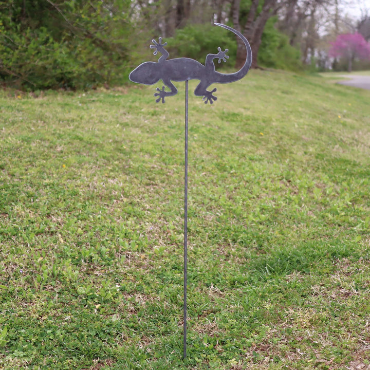 Metal Lizard Garden Stakes