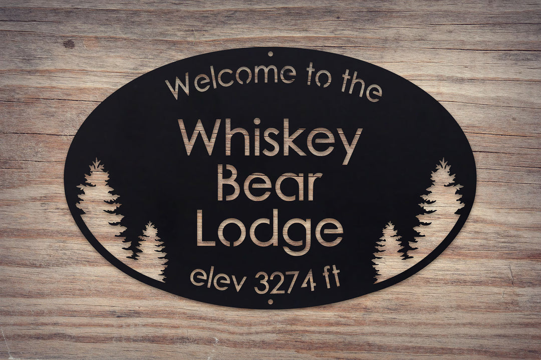 Designed and Crafted By Personalized Metal Family Sign