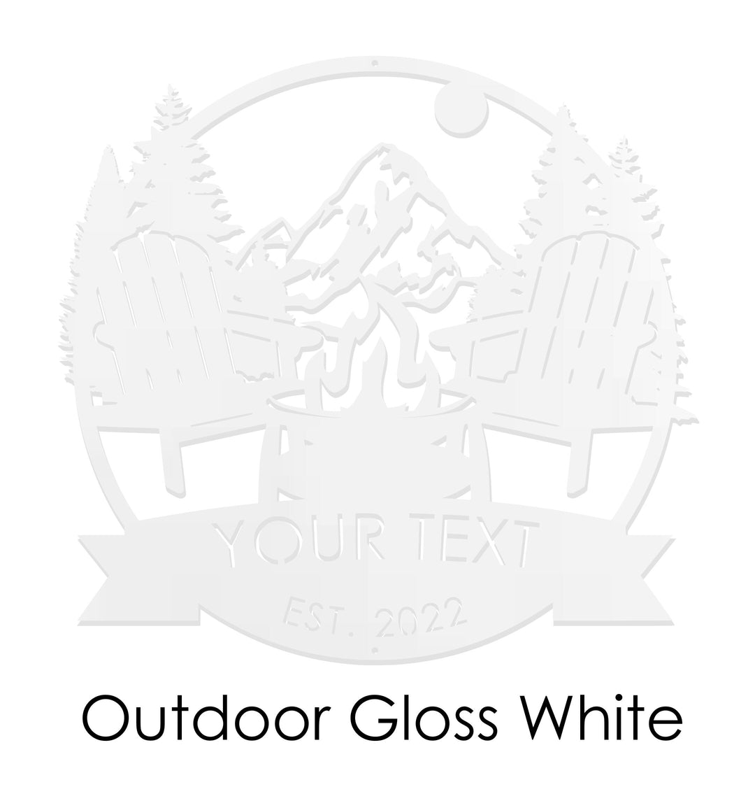 Personalized Cabin Metal Outdoor Sign - Personalized Camping Gifts