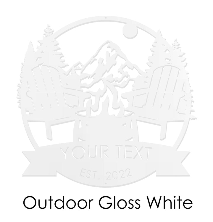 Personalized Cabin Metal Outdoor Sign - Personalized Camping Gifts