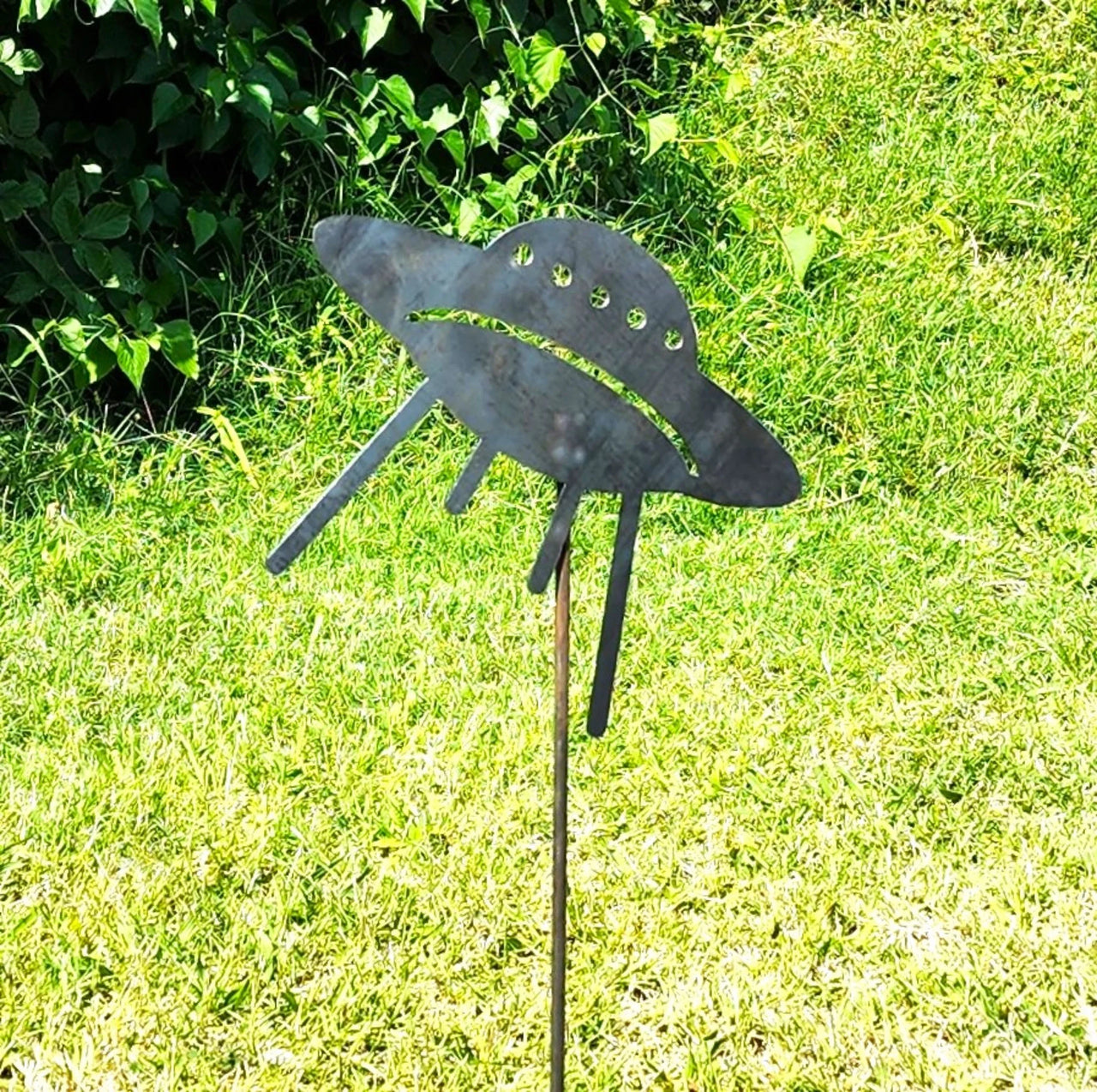 UFO Garden Decor - Alien Decor - Gardening - Custom Garden Sign - Gift For Her