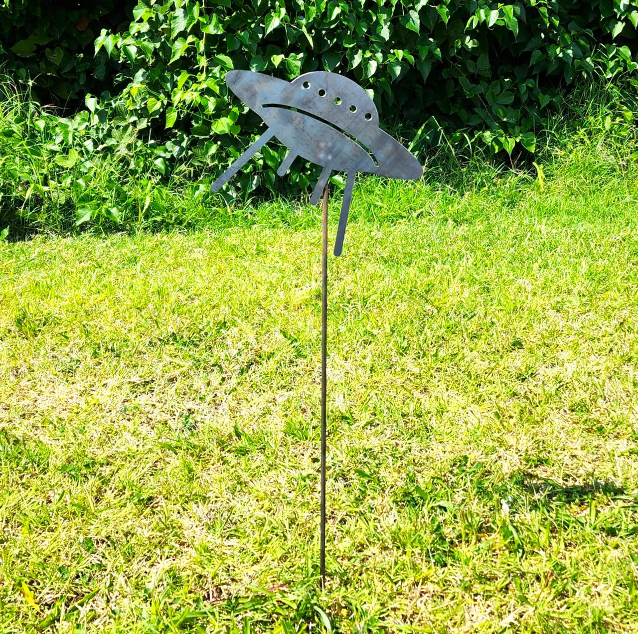 UFO Garden Decor - Alien Decor - Gardening - Custom Garden Sign - Gift For Her