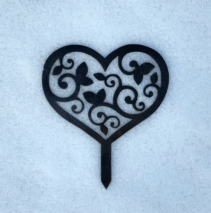 Mini Heart Garden Stakes