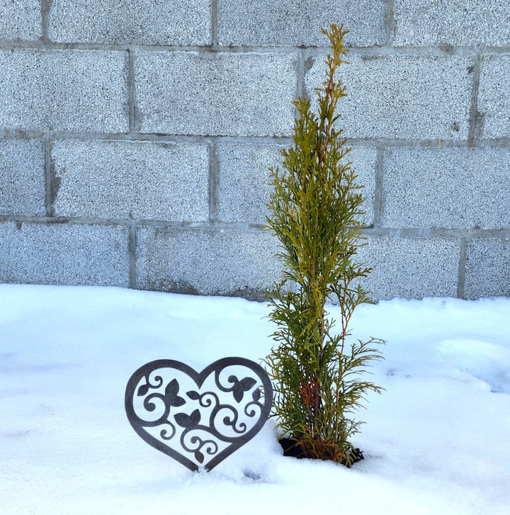 Mini Heart Garden Stakes