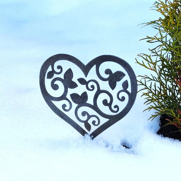 Mini Heart Garden Stakes