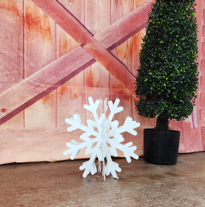 Snowflake/ Christmas Yard Sculpture - Outdoor Garden Decor
