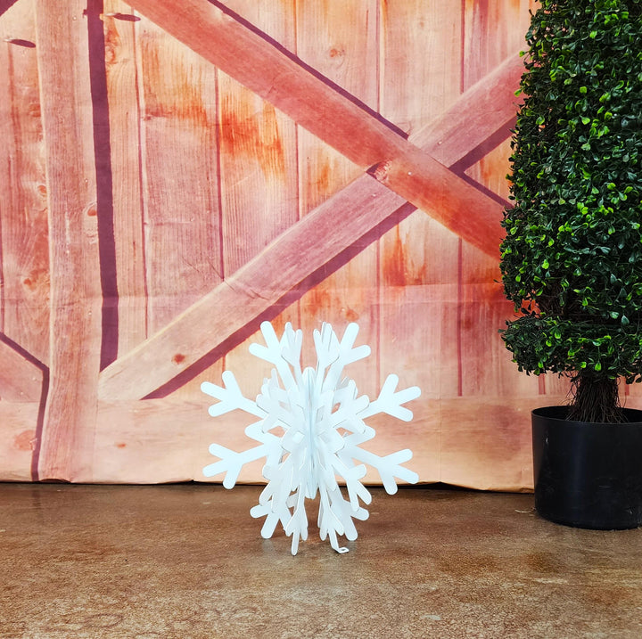 Snowflake/ Christmas Yard Sculpture - Outdoor Garden Decor