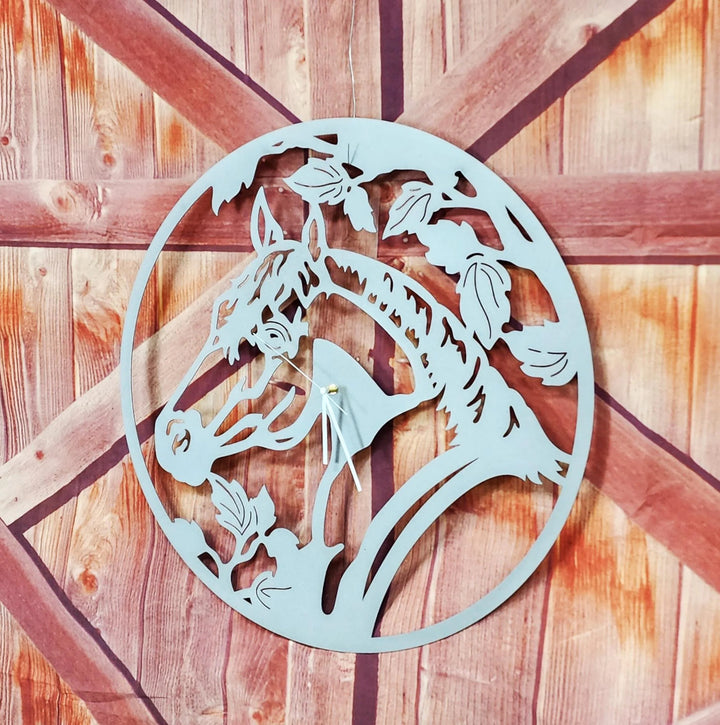 Horse Metal Clock - Farmhouse Signs