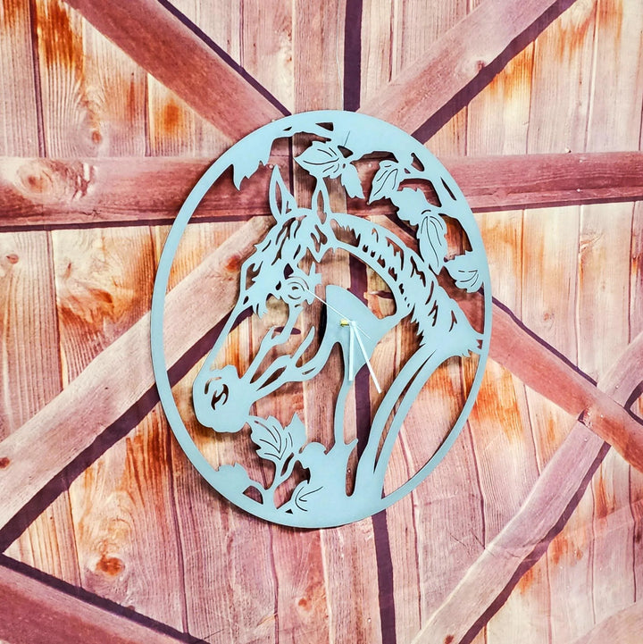 Horse Metal Clock - Farmhouse Signs