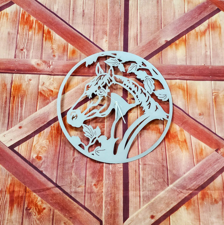 Horse Metal Clock - Farmhouse Signs