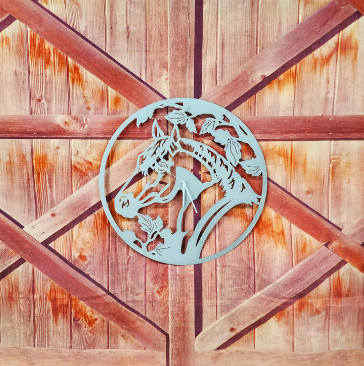 Horse Metal Clock - Farmhouse Signs