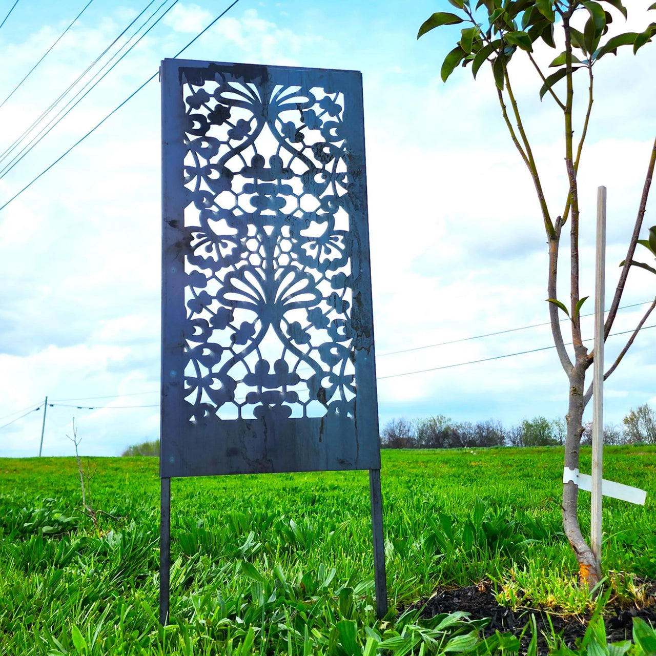 Lace Privacy Screen - Outdoor Garden Decor