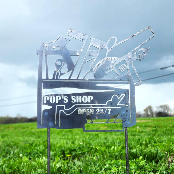 Personalized Tool Box Garden Stake