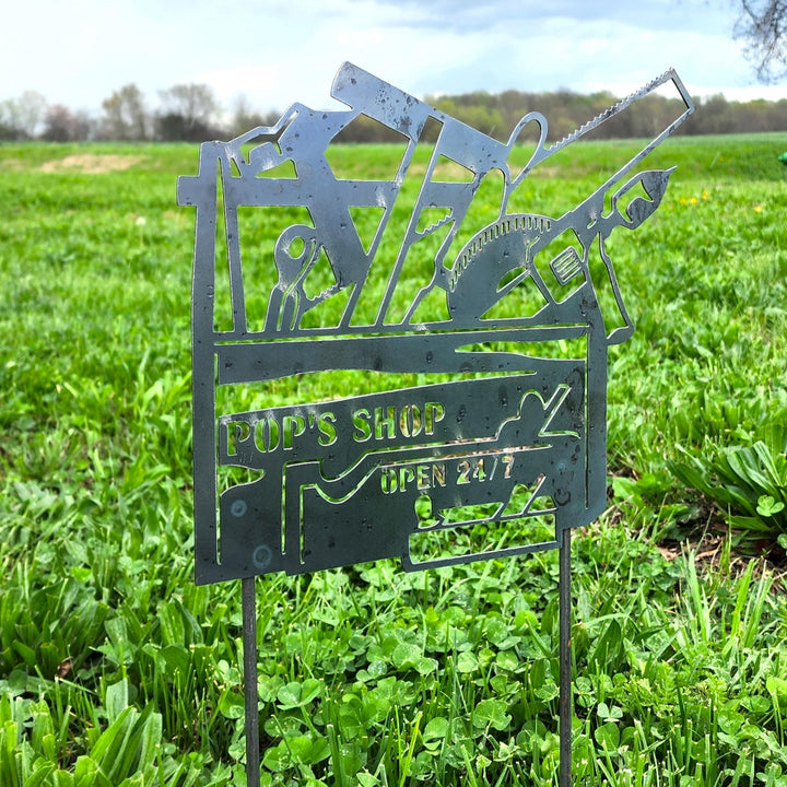 Personalized Tool Box Garden Stake