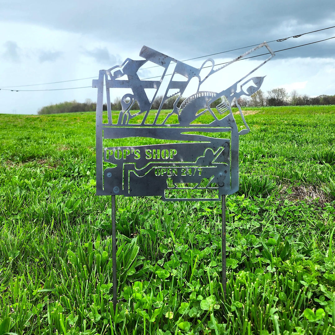 Personalized Tool Box Garden Stake
