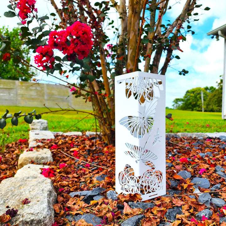 Butterflies & Roses Garden Column