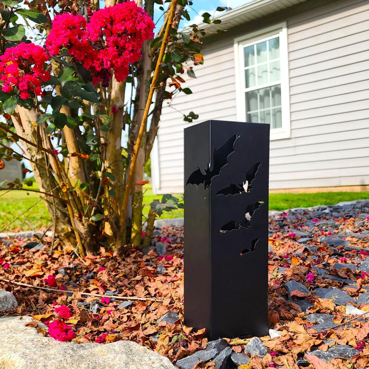 Halloween Bat Garden Column