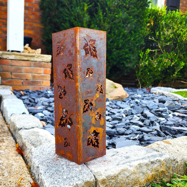 Fall Leaves Garden Column