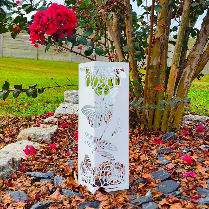 Butterflies & Roses Garden Column