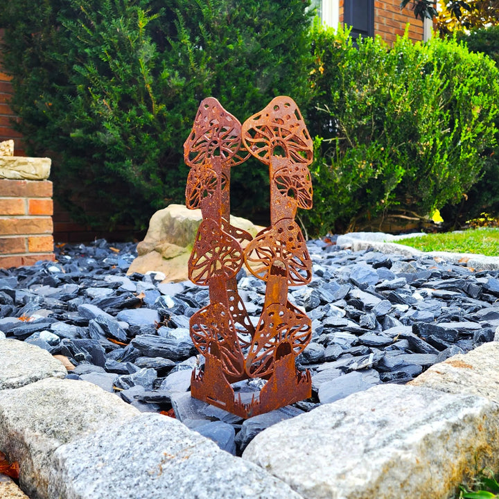 Stacked Mushroom Garden Column