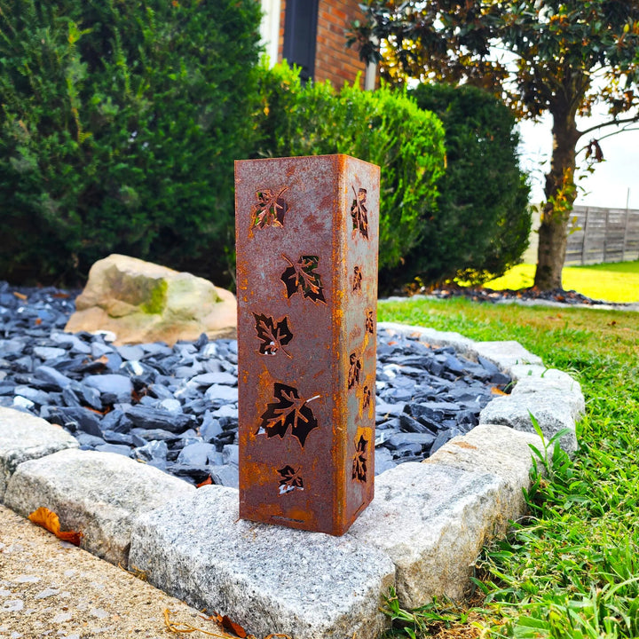 Fall Leaves Garden Column