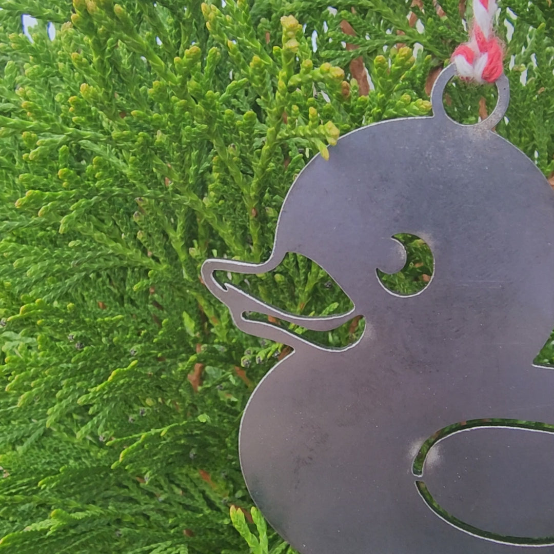 • steel duck ornament for kids and collectors