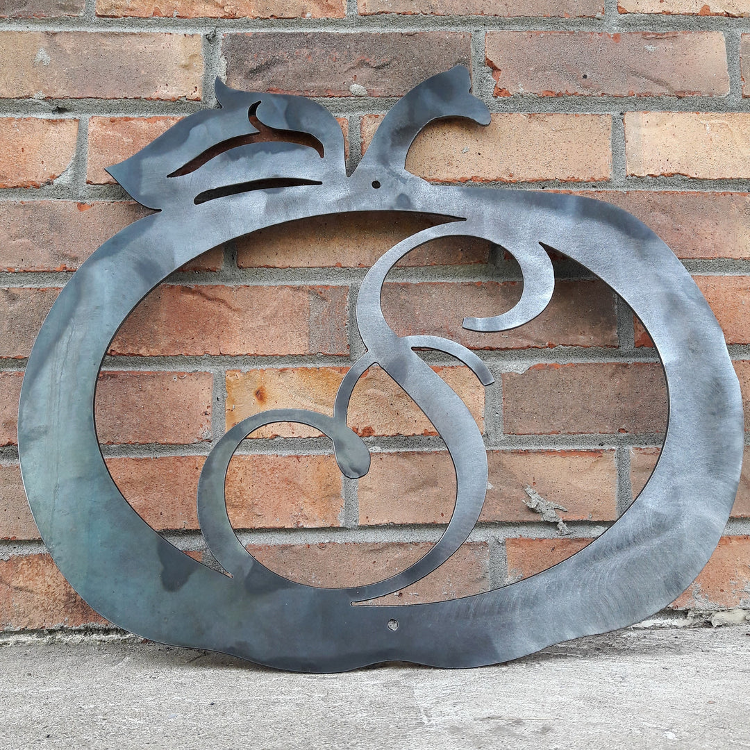 Pumpkin Monogram Wreath, view 4 - handmade laser cut metal by Maker Table