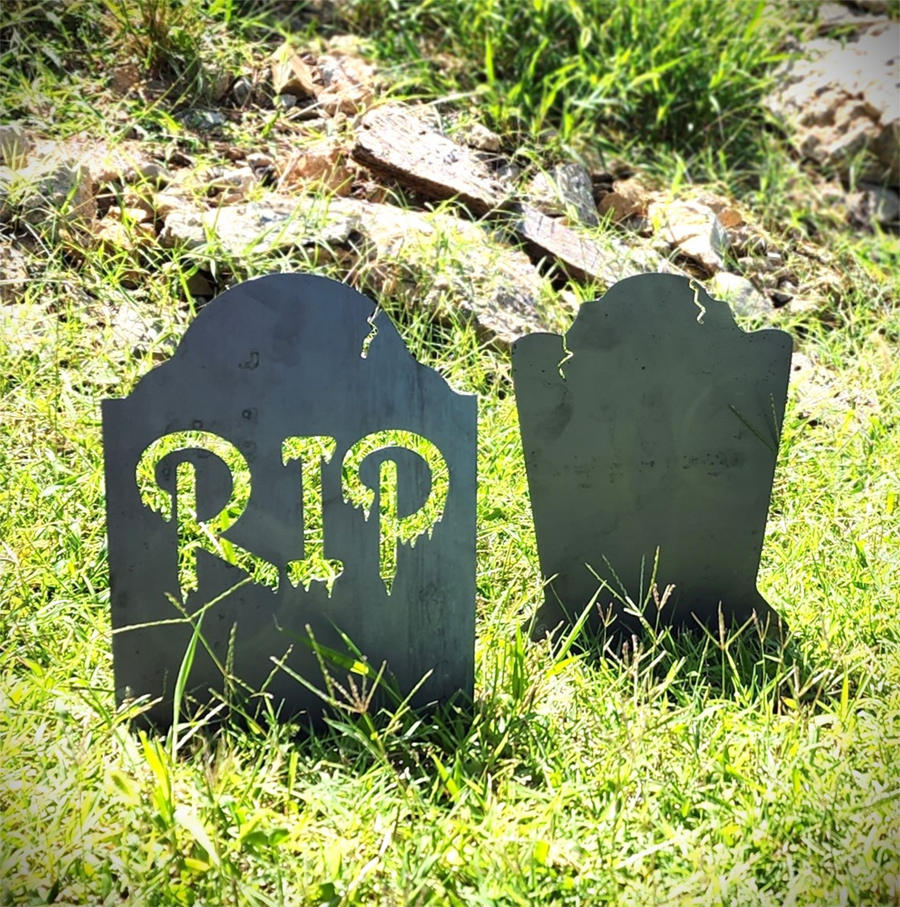 Personalized Spooky Tombstones - Halloween Decor- RIP - Funny Hallowee ...