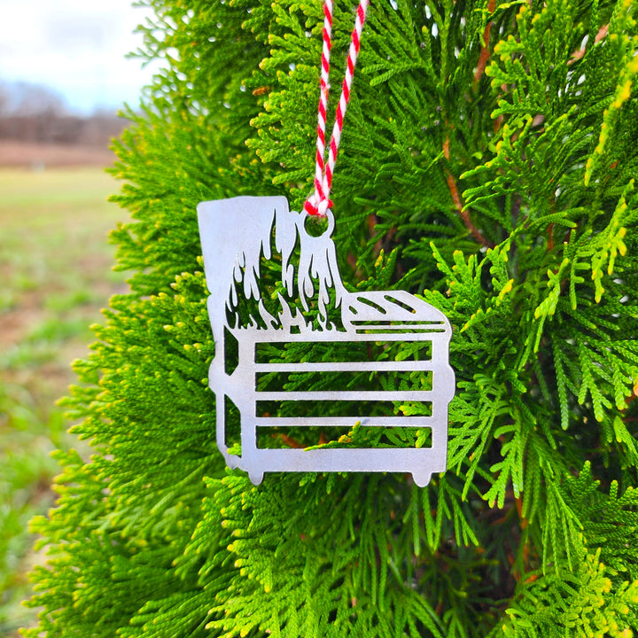 metal gag gift ornament for holiday décor