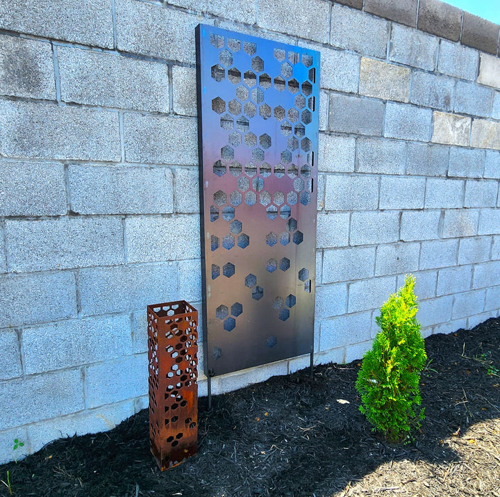 Beehive Privacy Screen Outdoor Garden Decor