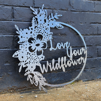 Thumbnail for Personalized Wildflower Wreath - Fall Home Decor - Kitchen Wall Art - Wall Decor - Nursery