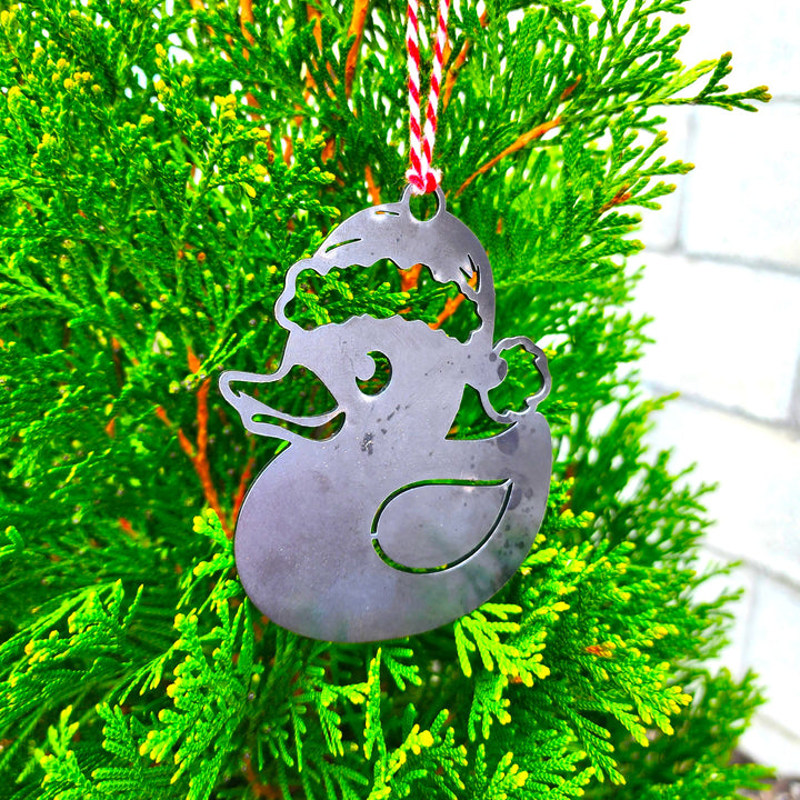 rustic metal holiday ornament for kids and collectors