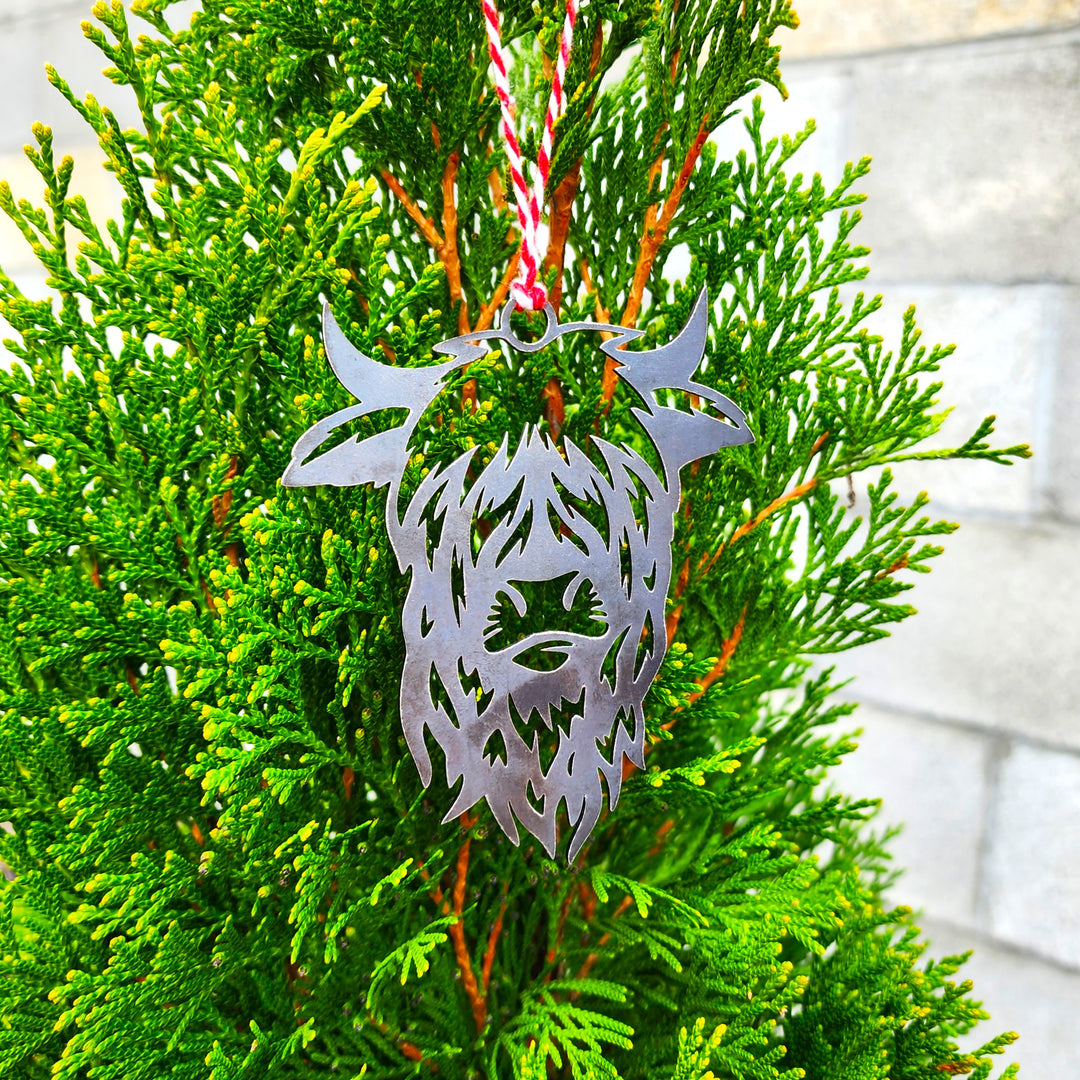 western themed metal ornament