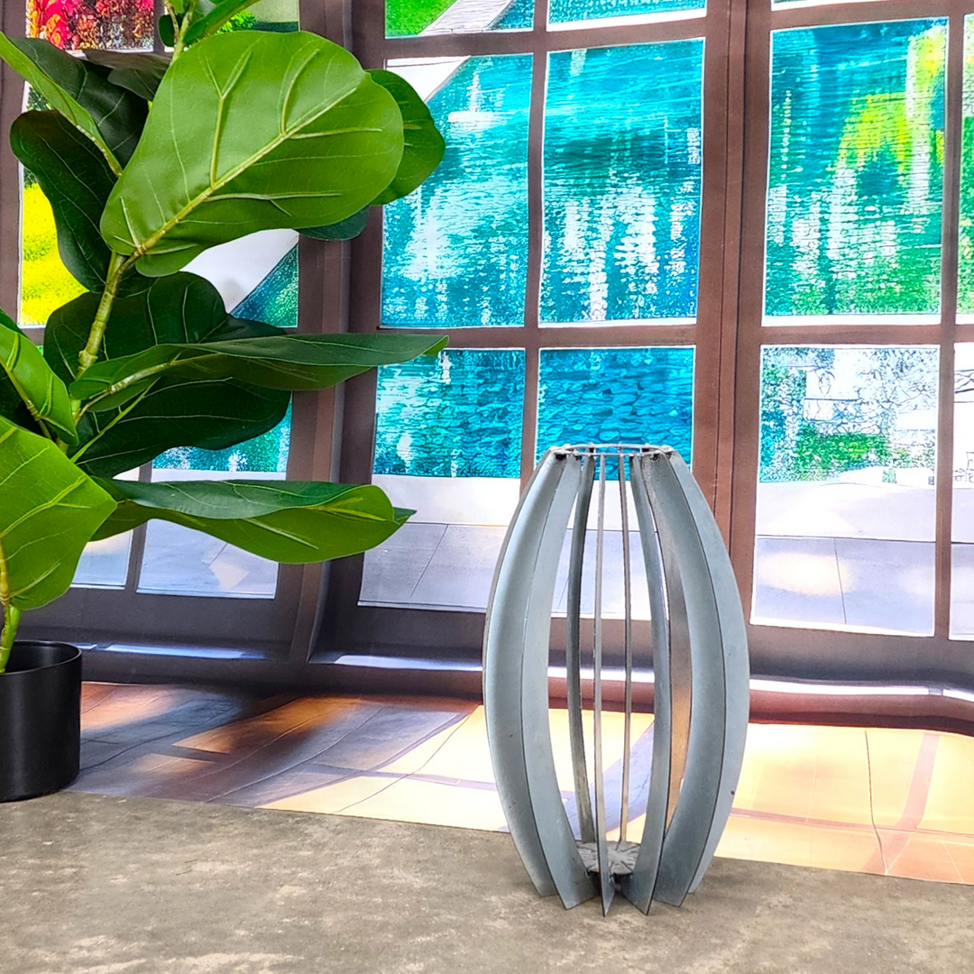 indoor plant accent lights Modern Sculptural Metal Lamp