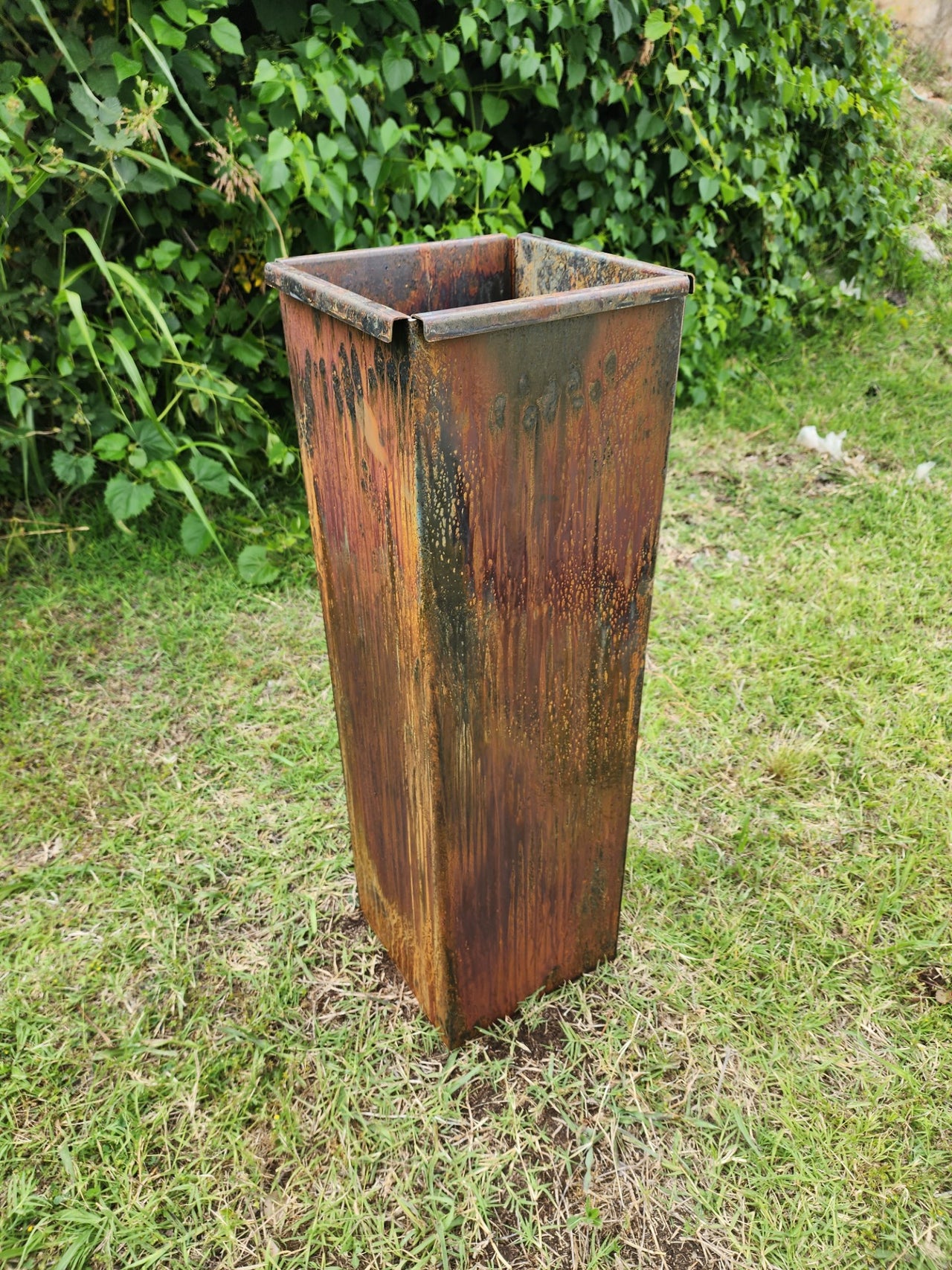 Fern Garden Columns - Pre-Rusted