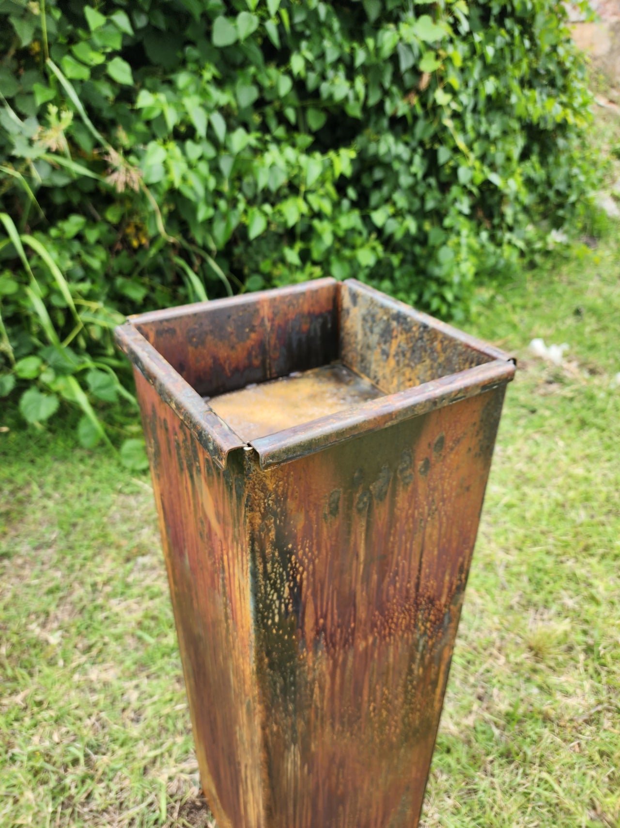 Fern Garden Columns - Pre-Rusted