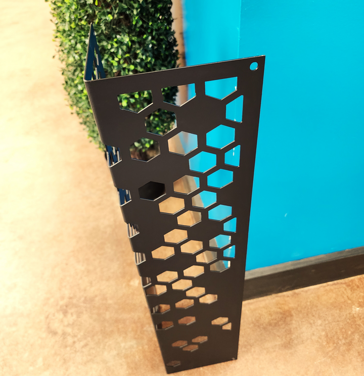 Beehive Corner Guard Wall Protector - Beehive Garden Decor - Outdoor Decor - Metal Yard Art - Indoor Corner Decor