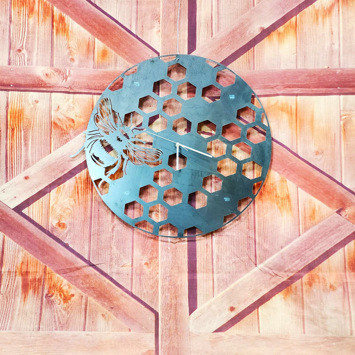 Bee Themed Metal Wall Decor