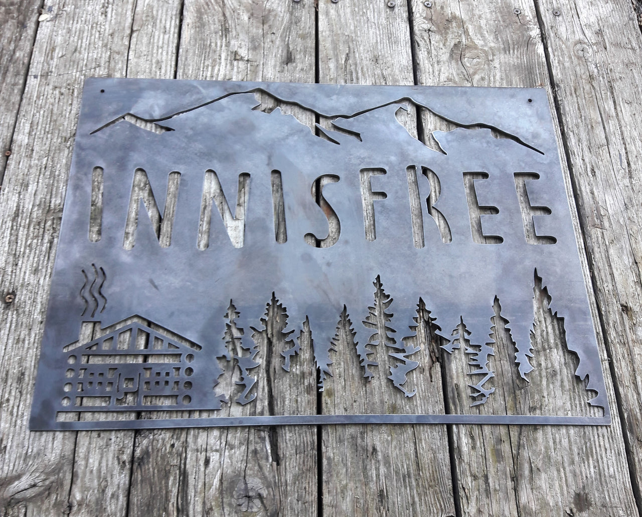 Tin Rustic Signs Rustic Metal Sign