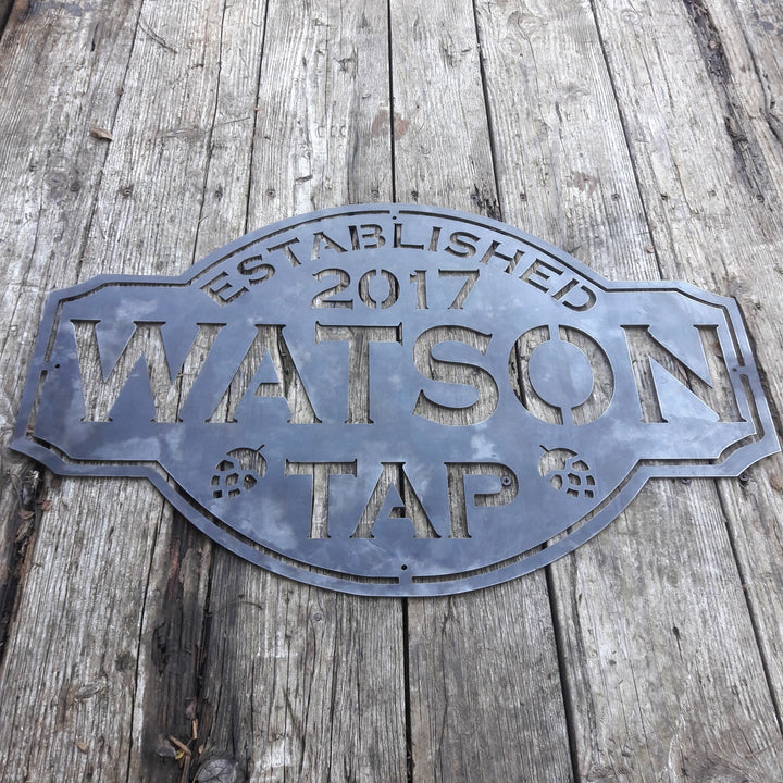 Vintage Metal Bar Signs